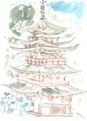 水彩画/宝生寺